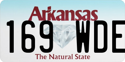 AR license plate 169WDE