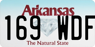 AR license plate 169WDF