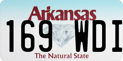 AR license plate 169WDI