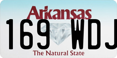 AR license plate 169WDJ