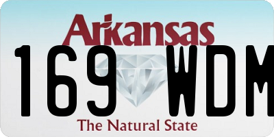 AR license plate 169WDM