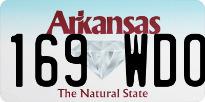 AR license plate 169WDO