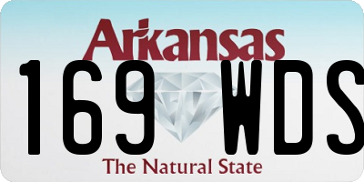 AR license plate 169WDS