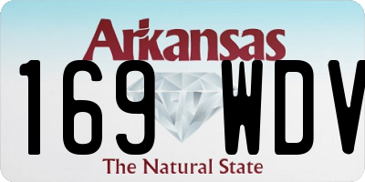 AR license plate 169WDV