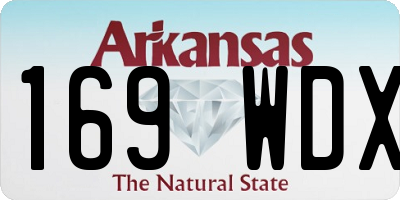 AR license plate 169WDX