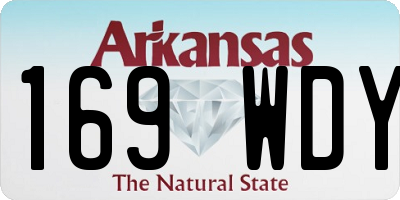 AR license plate 169WDY