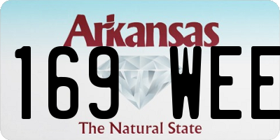 AR license plate 169WEE