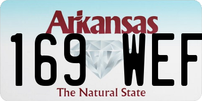 AR license plate 169WEF