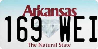 AR license plate 169WEI