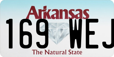 AR license plate 169WEJ