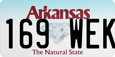 AR license plate 169WEK