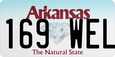 AR license plate 169WEL
