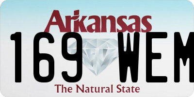 AR license plate 169WEM