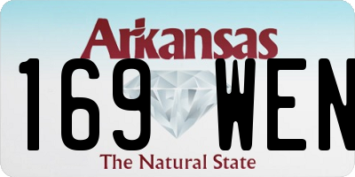 AR license plate 169WEN