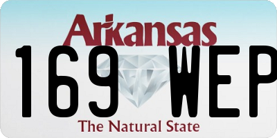 AR license plate 169WEP
