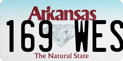 AR license plate 169WES