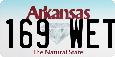AR license plate 169WET