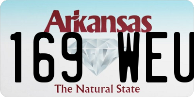 AR license plate 169WEU