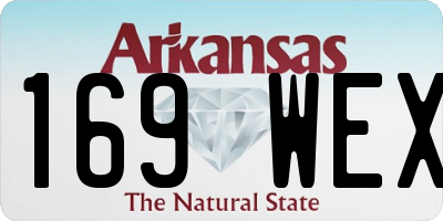 AR license plate 169WEX