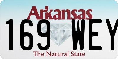 AR license plate 169WEY
