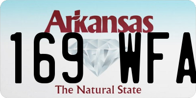 AR license plate 169WFA