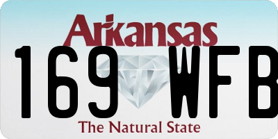 AR license plate 169WFB