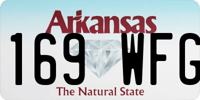 AR license plate 169WFG