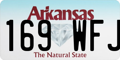 AR license plate 169WFJ