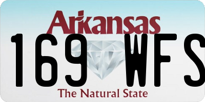 AR license plate 169WFS