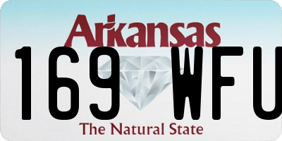 AR license plate 169WFU