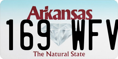 AR license plate 169WFV