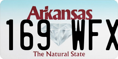 AR license plate 169WFX
