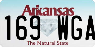 AR license plate 169WGA