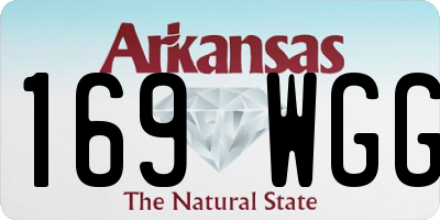 AR license plate 169WGG