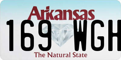 AR license plate 169WGH