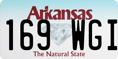 AR license plate 169WGI