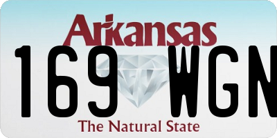 AR license plate 169WGN