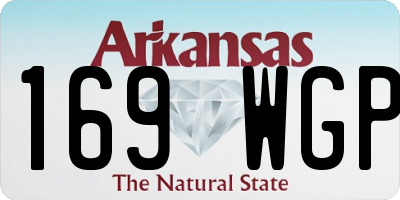 AR license plate 169WGP