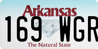 AR license plate 169WGR
