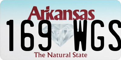 AR license plate 169WGS