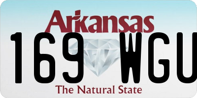 AR license plate 169WGU