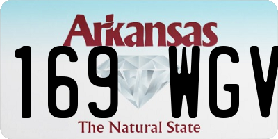 AR license plate 169WGV