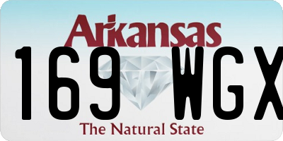 AR license plate 169WGX