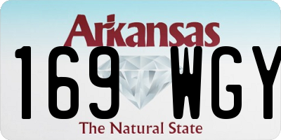 AR license plate 169WGY