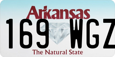 AR license plate 169WGZ