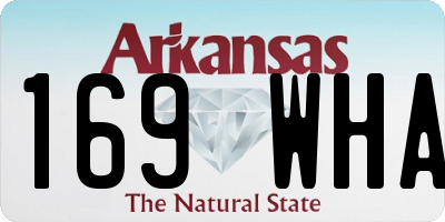 AR license plate 169WHA