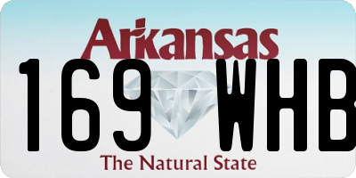 AR license plate 169WHB