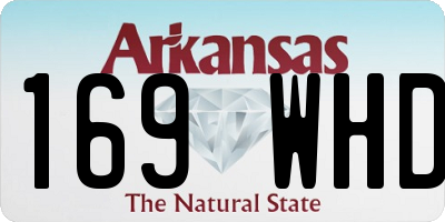 AR license plate 169WHD
