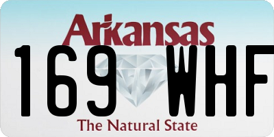 AR license plate 169WHF