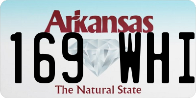 AR license plate 169WHI